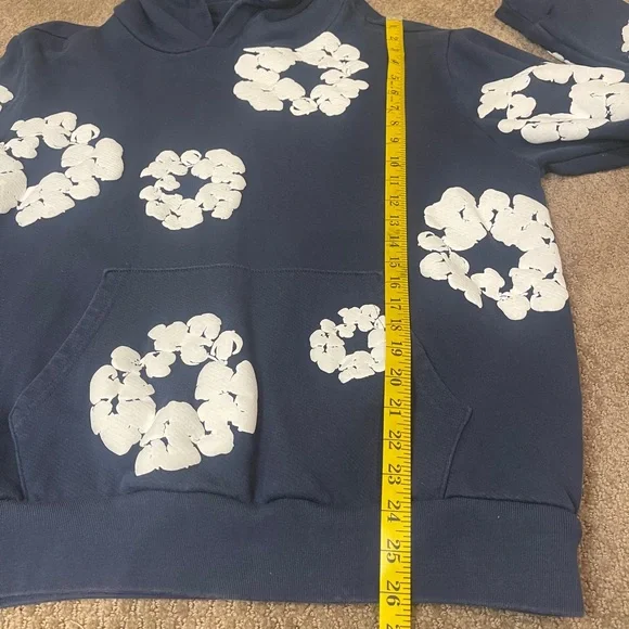 Denim Tears Men's hoodie navy blue - Picture 7 of 8